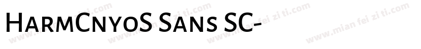 HarmCnyoS Sans SC字体转换